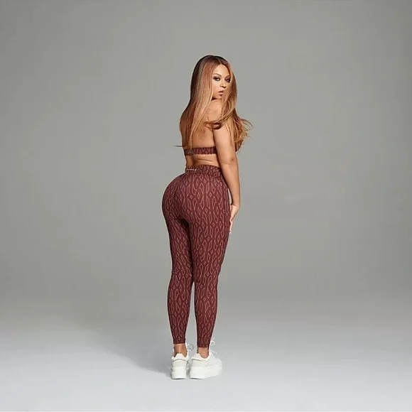 Adidas x Ivy Park Monogram Sheer Panel Tights
